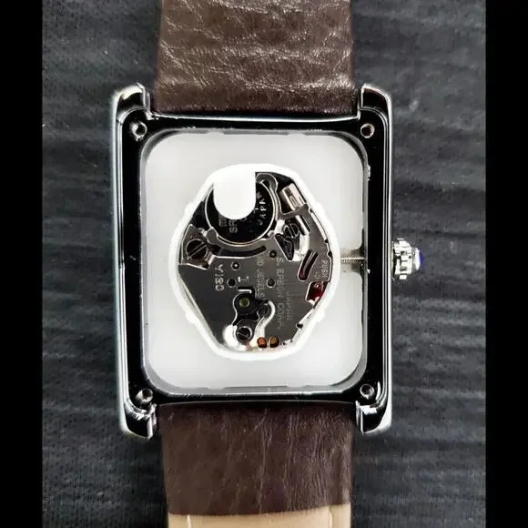 Swiss Design Pierre Lucerne Tank Mens Watch Brown‎ Band